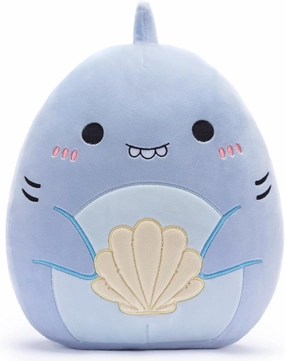 Large Shark Plush Pillow Stuffed Animal Toy,Big Size Cute Soft 14" Fat Kawaii Hugging Pillows Cuddle Huggable Plushie,Gift for Children