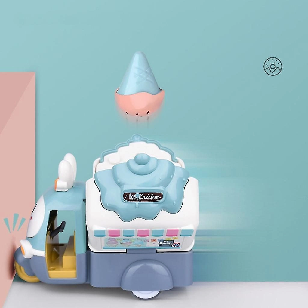 Learning And Educational Car Toy Ice Cream Car Toy Friction Powered With Donuts