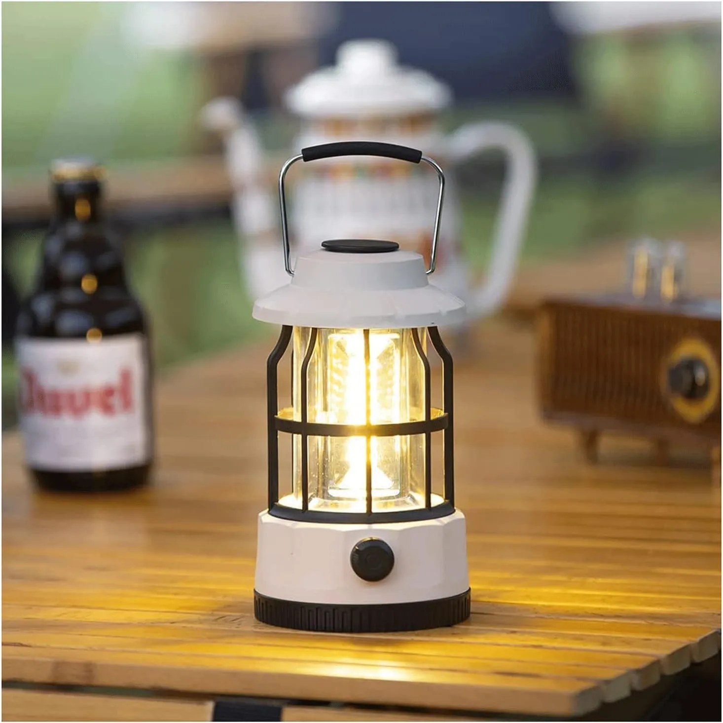LED Camping Lantern w/Dimmer Switch Rechargeable USB Camping Light Portable Waterproof LED Tent Light Camping Lamp for Camping Emergency Fishing Hiking Power Cuts