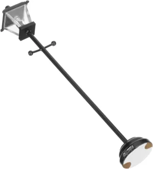 Led Street Light Model Dollhouse Lights Battery Operated 1:12 Scale Black Square Cover Stylish Floor Lamp