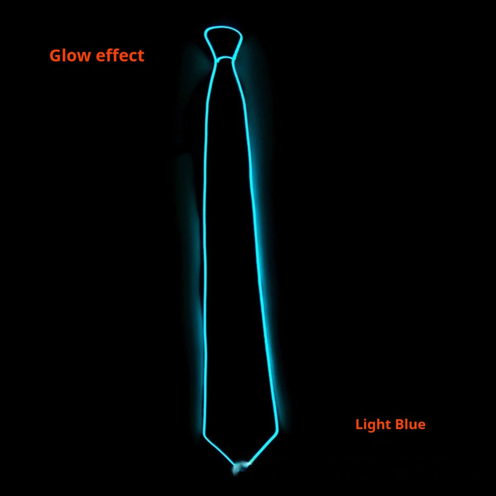 LED Luminous Multicolor Optional Tie Night Bar Personality Matching Carnival Ball Garment