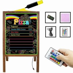led-message-writing-board-flashing-illuminated-erasable-neon-sign-sandwich-board