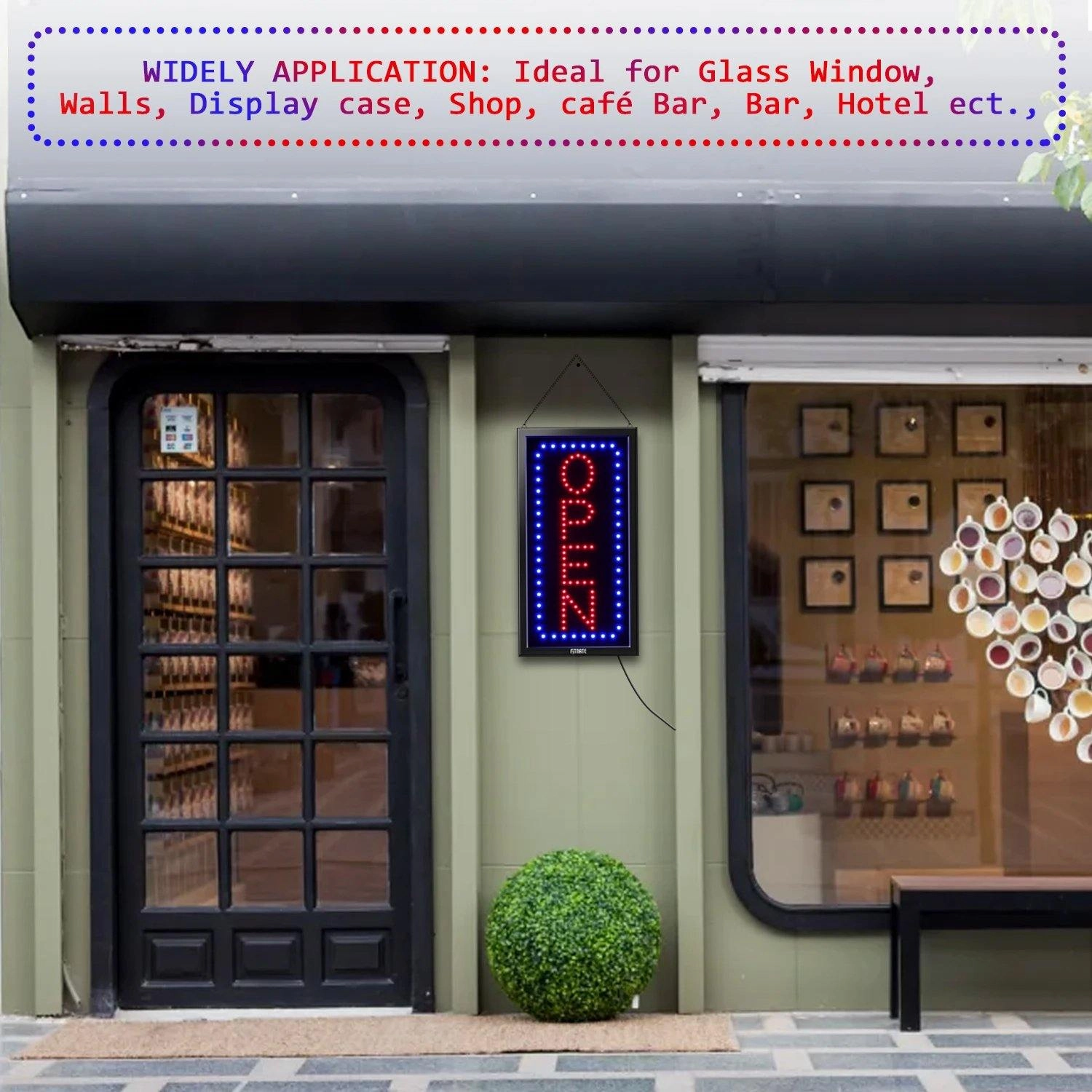 LED Open Sign Advertisement Board With Remote Control and Timing Function