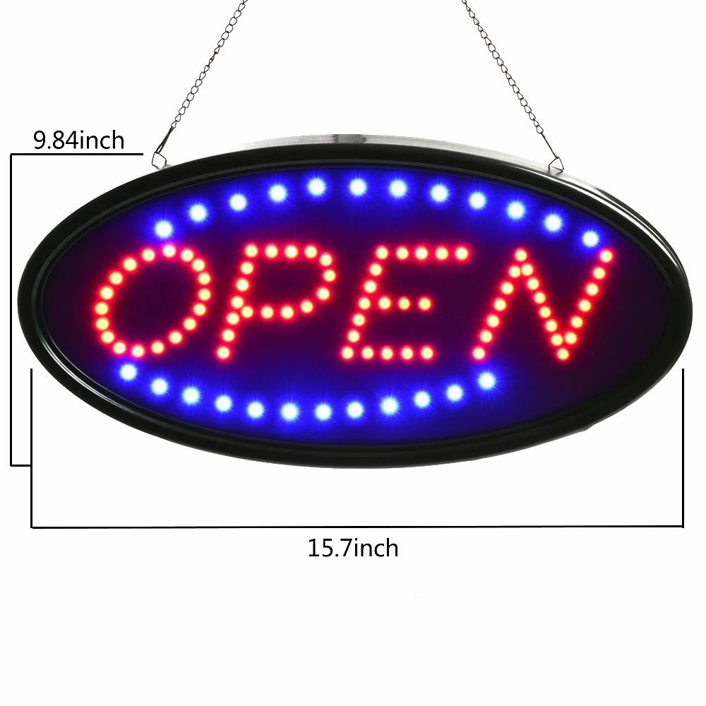 LED OPEN Sign Electric Billboard Bright Advertising Board Flashing Window