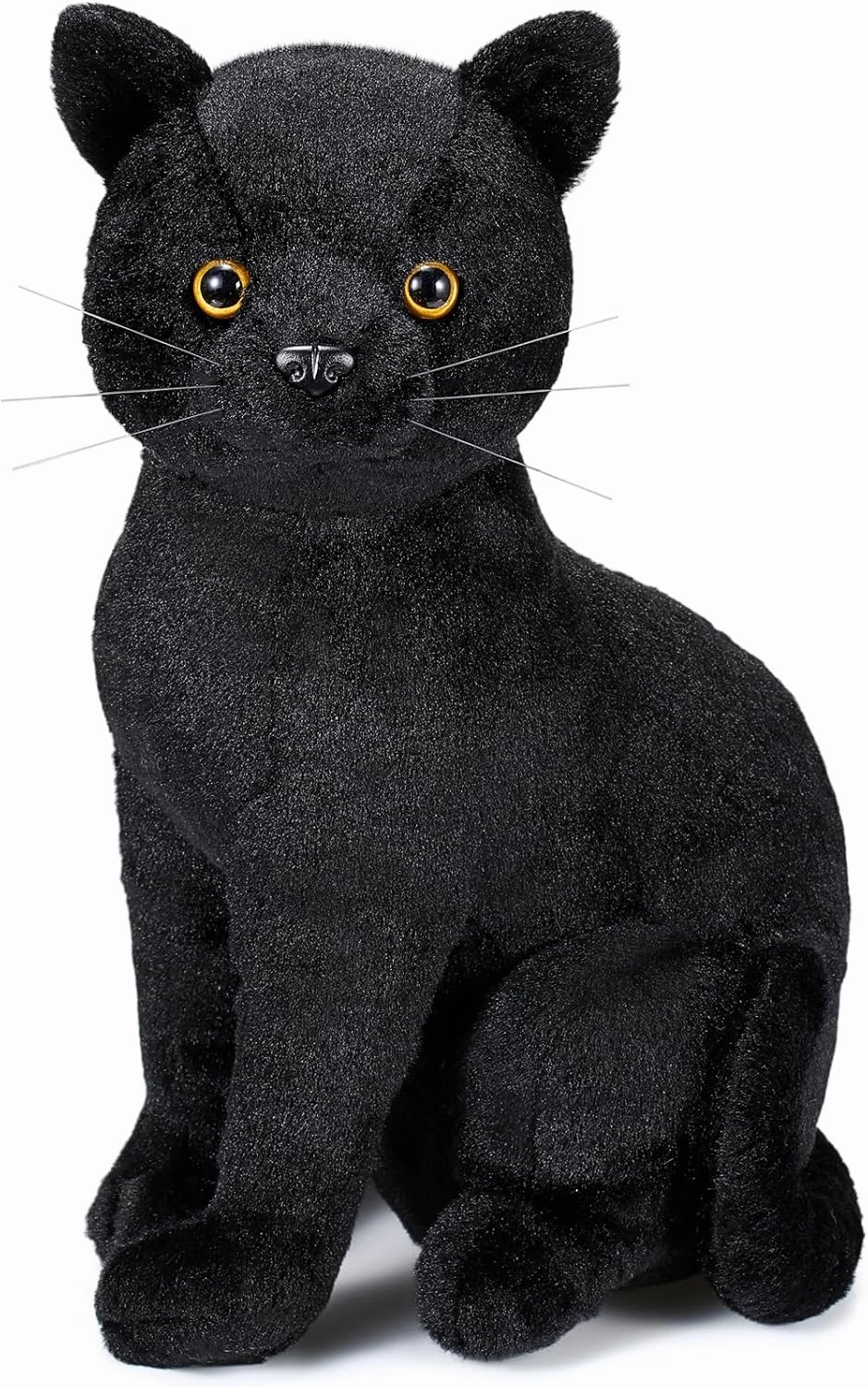 Libima 13 Inch Black Cat Stuffed Animal Plush Toy Realistic Cute Kawaii Cat Stuffed Animal Plushies Gift for Kids Birthday Party Favors Home Room Nursery Car Decor