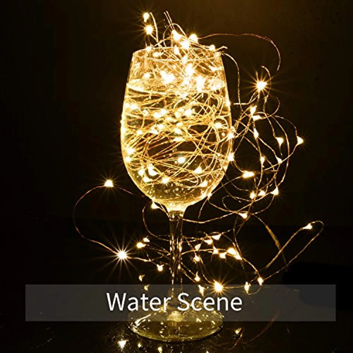 LightsEtc 100 Led Fairy String Lights Battery Operated 33ft Copper Wire Warm White Christmas Lights Copper Wire Christmas Lights Christmas Decor Warm White