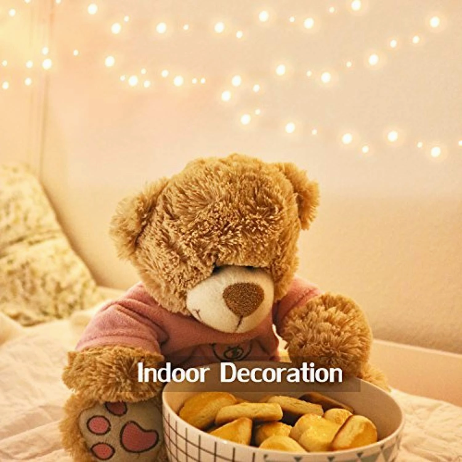 LightsEtc 100 Led Fairy String Lights Battery Operated 33ft Copper Wire Warm White Christmas Lights Copper Wire Christmas Lights Christmas Decor Warm White