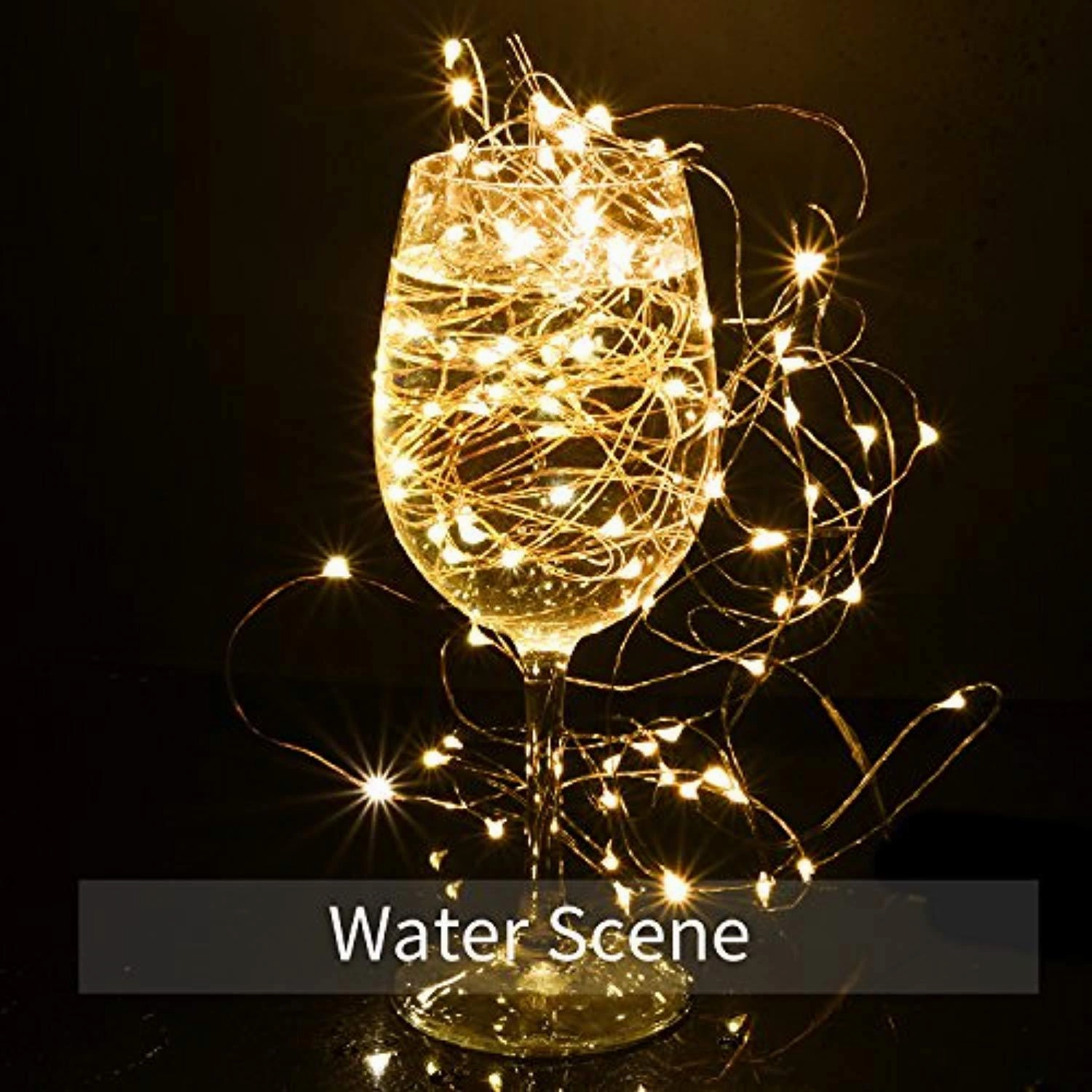LightsEtc 100 Led Fairy String Lights Battery Operated 33ft Copper Wire Warm White Christmas Lights Copper Wire Christmas Lights Christmas Decor Warm White