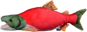 lilizzhoumax Simulation Sockeye Salmon Plush Toy - Sockeye Salmon Realistic Stuffed Animals, Soft Plush Stuffed Animals, 16" Realistic Toys, Stuffed PP Cotton, Gifts for Boys and Girls, Home Decor…