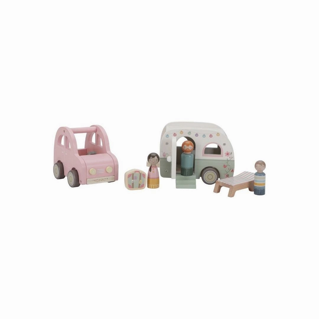 Little Dutch Toy Car With Caravan