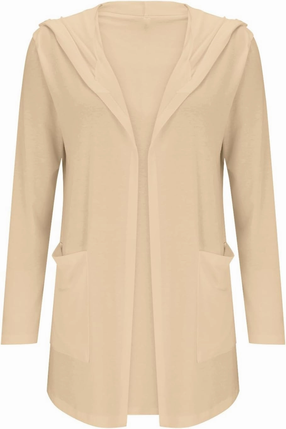 Long Cardigans Sweaters for Women, 2024 Fall Lightweight Trendy Casual Comfy, Open Front Hooded Cardigans with Pocket