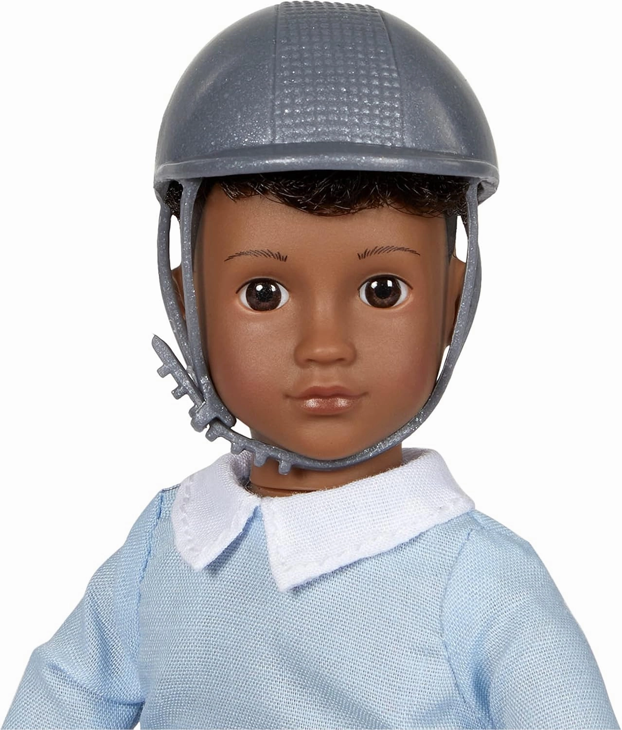 Lori – Mini Boy Doll & Toy Horse – 6-inch Doll & Black Pinto Horse – Set with Clothes, Animal & Accessories – Playset for Kids – 3 Years   – Landon & Luna