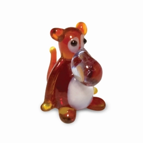 Mac the Big Nose Monkey Collectible Miniature Glass Figurine in Tynies Collector's Frame