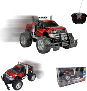 Maggie High-Performance RC Big Rig Truck Vehicle Toy, 360° Control All-Terrain Off-Roader with Bright LED Lights, Authentic Sounds for Kids & Adults
