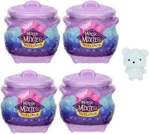 Magic Mixlings Collector Surprise Mini Cauldron 4-Pack Bundled Gift Set