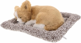 MAGICLULU Cute Dog Plush Dashboard Ornament Realistic Sleeping Dog Figurine Interior Decoration Engaging Pet Plush Toy for Cars Easy Installation