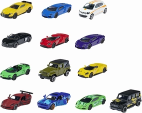 Majorette - 13 Piece Set (9 4 Exclusive) - Metal Miniature Cars - Set of 13 Vehicles - 212054029