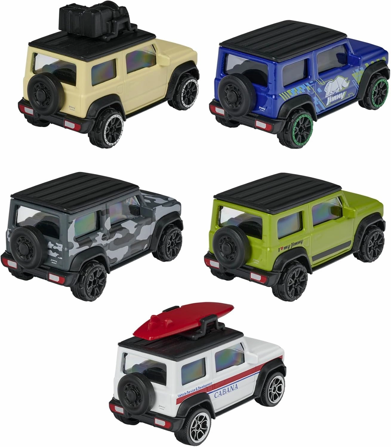 Majorette - Suzuki Jimny Giftpack - Metal Miniature Cars - Set of 5 Vehicles - 212053177