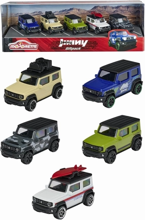 Majorette - Suzuki Jimny Giftpack - Metal Miniature Cars - Set of 5 Vehicles - 212053177