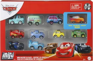 Mattel Disney Pixar Cars Mini Racers 10 Pack of Collectible Toy Vehicles for Kids & Collectors Ages 3 Years Old & Up