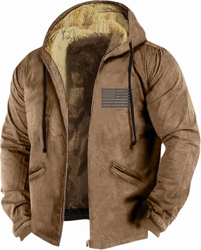 Mens Fuzzy Sherpa Jacket Long Sleeve Fleece Zip Up Coat Faux Tactical Jackets Windproof Varsity Coat Plus Size