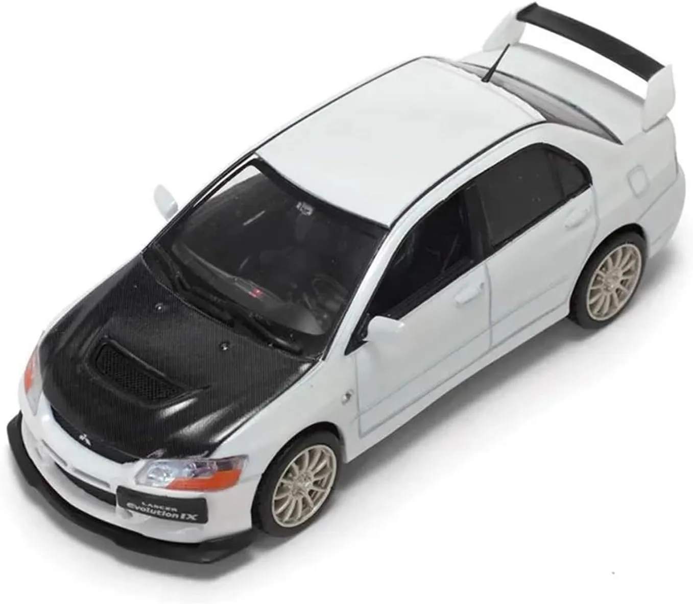 Metal Car Model 1:43 for Lancer EVO9 Generation IX White Sports Car Simulation Alloy Model Static Collection Gift Toy Die Cast Vehicles