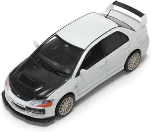 Metal Car Model 1:43 for Lancer EVO9 Generation IX White Sports Car Simulation Alloy Model Static Collection Gift Toy Die Cast Vehicles