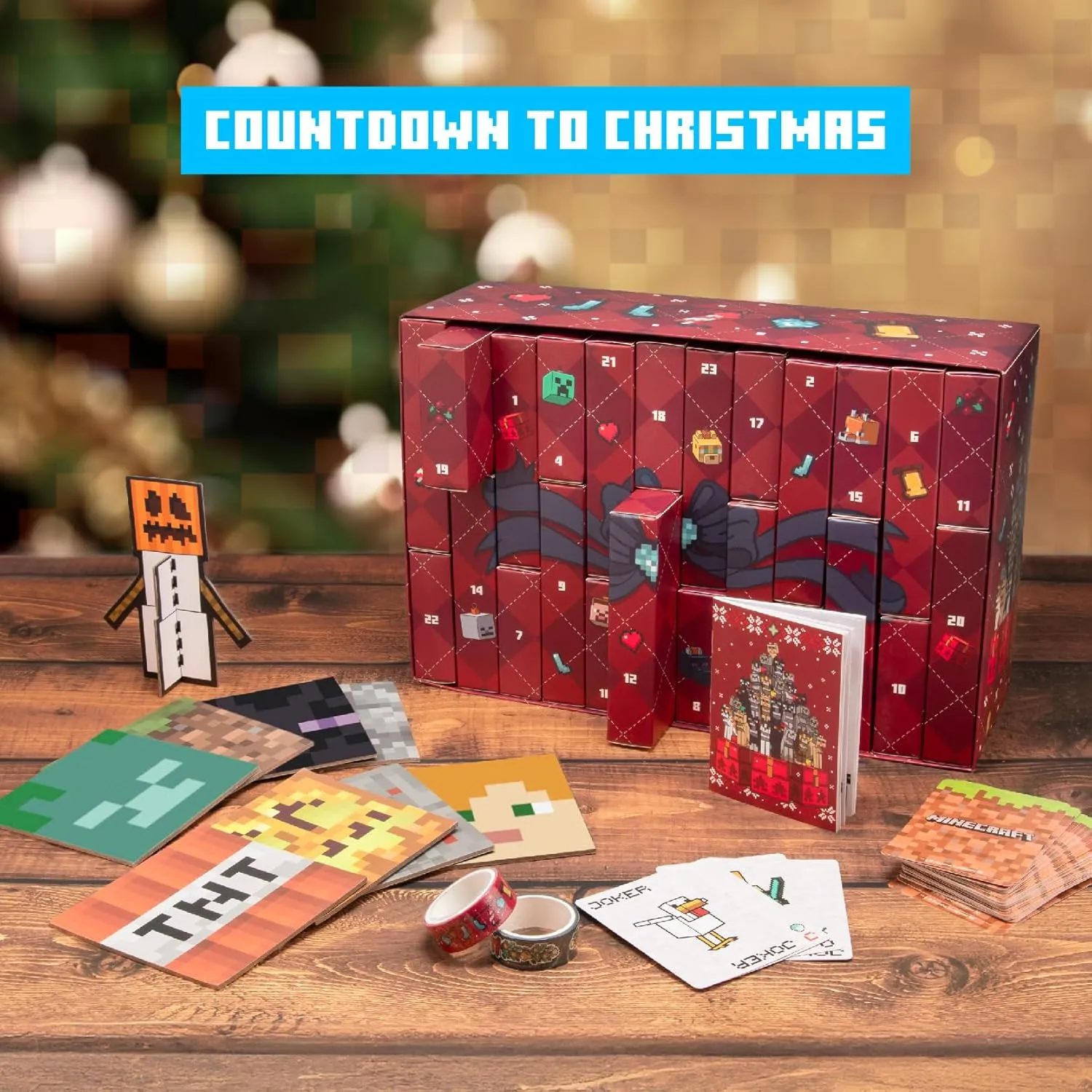 Minecraft 24 Day Premium Advent Calendar - Officially Licensed Gifts & Seasonal Christmas Decor For Boys Bedroom | Paladone