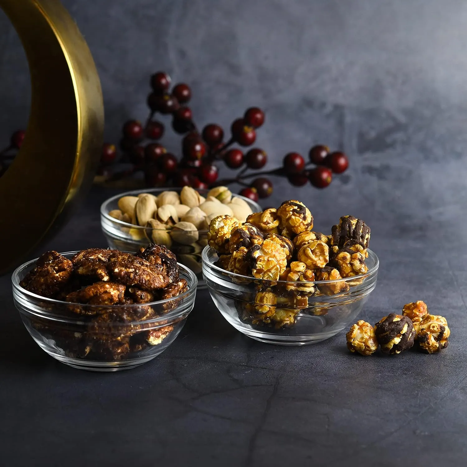 Mini 3.5 Inch Small Glass Bowls - Small Bowls Perfect for Prep, Dips, Nuts, or Candy - Glass Prep Bowls or Mise en Place Bowls, Set of 12