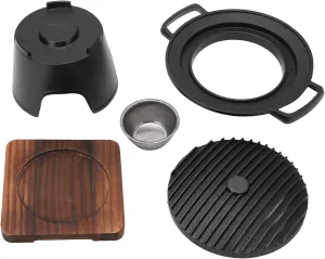 Mini BBQ Grill Set, Anti Stick Tabletop Grill Portable Charcoal Grill Set for Traveling Picnics Camping Outdoor 1 to 2 People