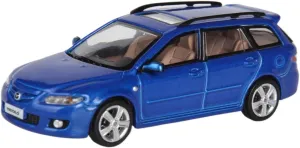 Mini Cars Replica 1/64 for Mazda Wagon Alloy Car Model Blue Static Model Vehicles Collectible Display Viewing Race Car Birthday Party Decorations