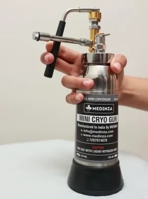Mini Cryo Can For Dermatology Empty Cryo Liquid Nitrogen Sprayer With Different 5 Probes and Carry Bag