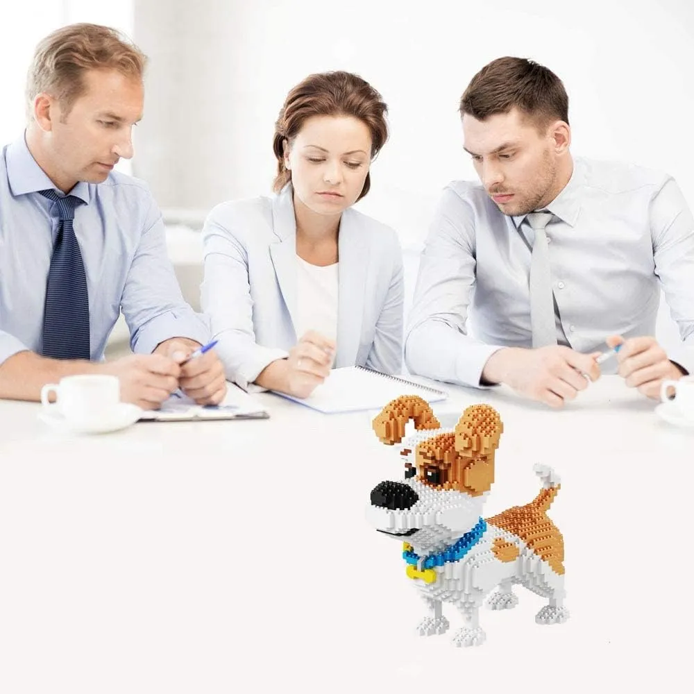 Mini Dog Building Blocks Pet Building Toy Bricks Micro Mini Blocks 3D Puzzle Building Blocks Set Toys Gifts for Kids or Adult (Standing Mike Dog 2100PCS)