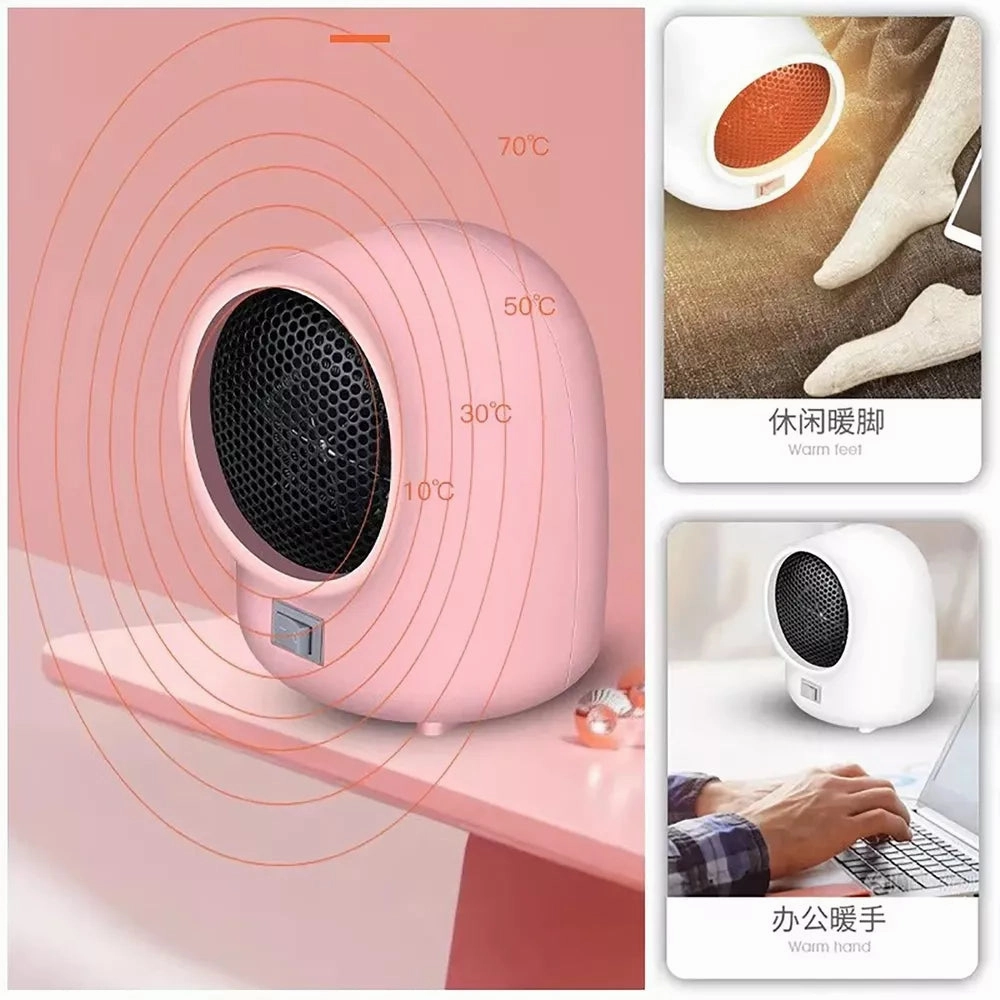 Mini Portable Electric Heater - Programmable & Adjustable Thermostat for Bedroom, Home Office, Personal Use