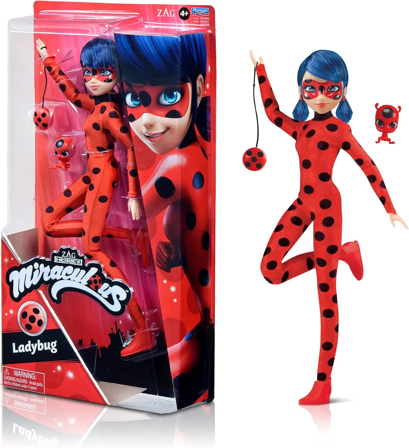 Miraculous Ladybug 10.5" Fashion Doll with YoYo and Tikki Kwami by Playmates Toys