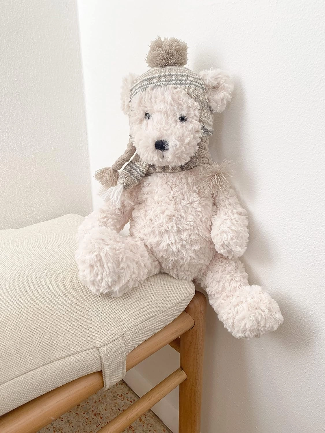 MON AMI Boden The Nordic Bear Stuffed Animal – 15”, Teddy Bear Plush for Baby Shower, Cute Plushies for Kids of All Ages