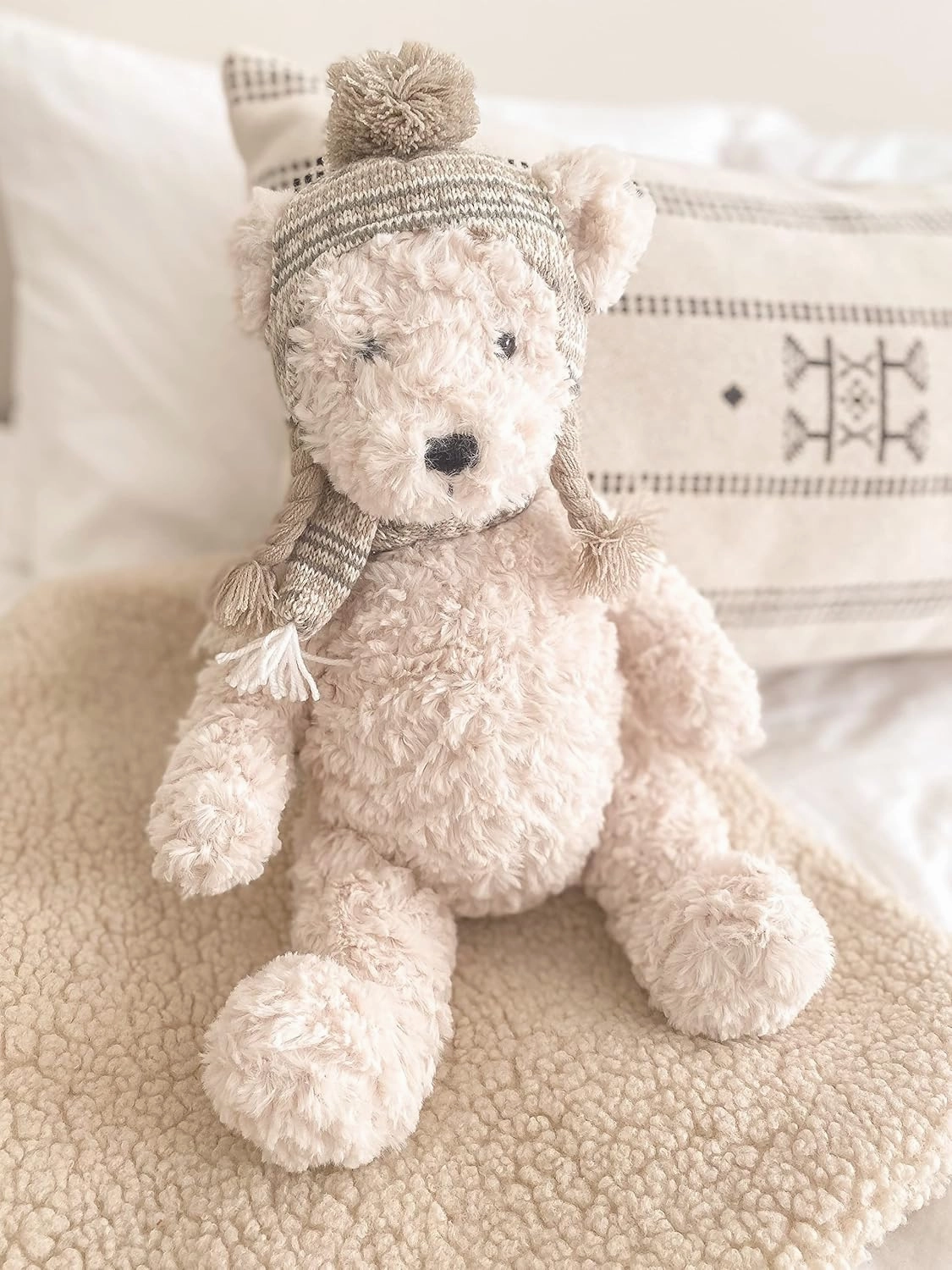 MON AMI Boden The Nordic Bear Stuffed Animal – 15”, Teddy Bear Plush for Baby Shower, Cute Plushies for Kids of All Ages