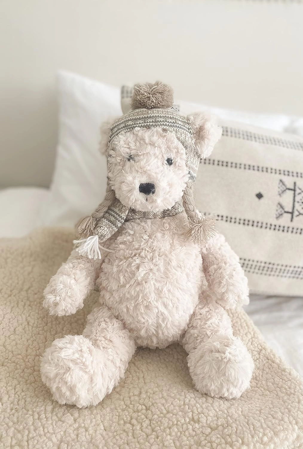 MON AMI Boden The Nordic Bear Stuffed Animal – 15”, Teddy Bear Plush for Baby Shower, Cute Plushies for Kids of All Ages
