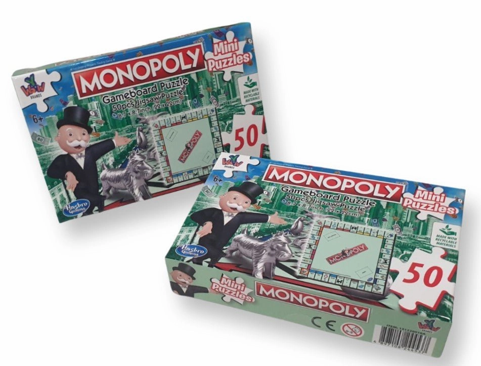 Monopoly Mini Puzzle 50pcs: Fun and Challenging Puzzle Game