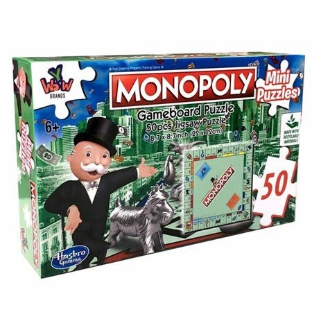 Monopoly Mini Puzzle 50pcs: Fun and Challenging Puzzle Game