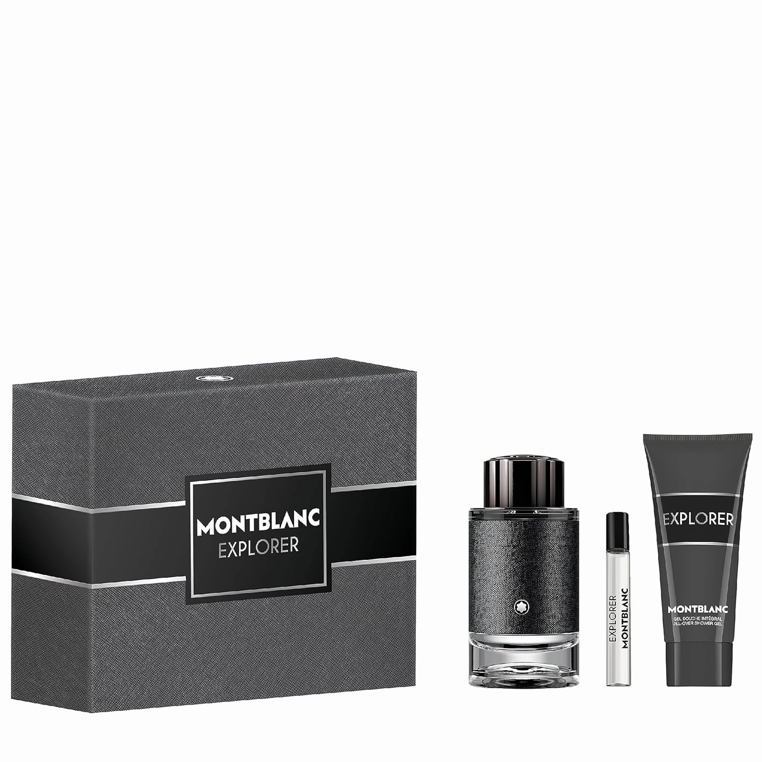 Mont Blanc Explorer by Mont Blanc for Men - 3 Pc Gift Set 3.3oz EDP Spray, 7.5ml EDP Spray 3.3oz Shower Gel