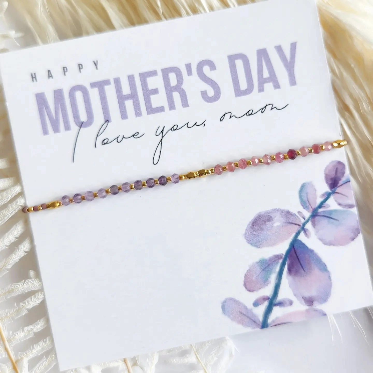 Mother's Day Stackable Gemstone Bracelet