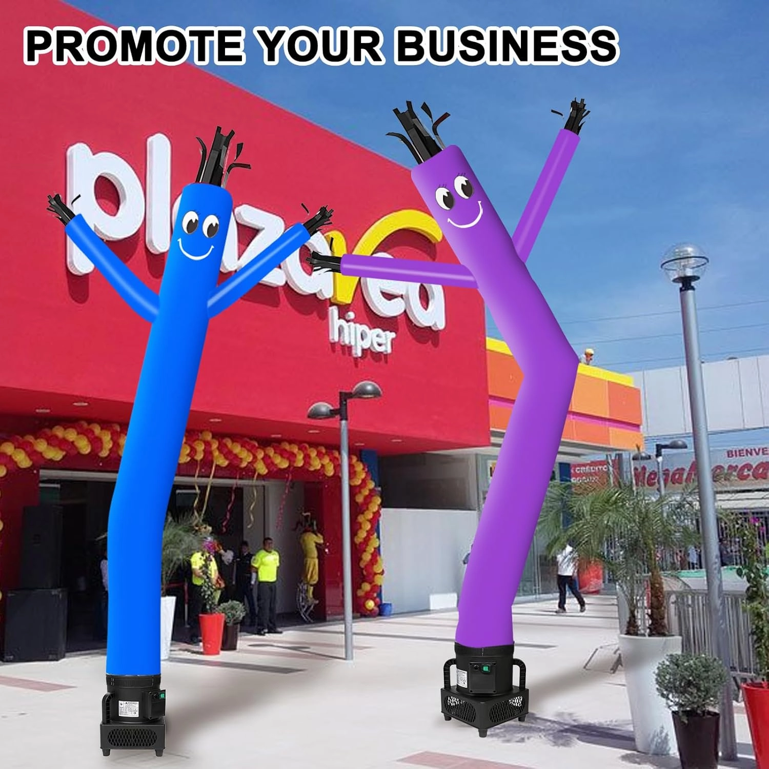 MOUNTO 6FT Fly Puppet Dancer with 1/3hp Blower Complete Set (Purple)