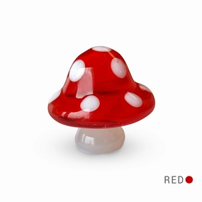 Mumu the Mushroom Collectible Miniature Glass Figurine in Tynies Collector's Frame