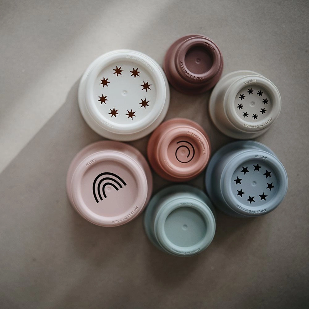 Mushie Stacking Cups - Forest