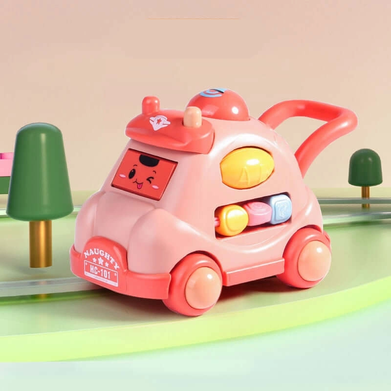 Musical Cartoon Car Toy for Baby