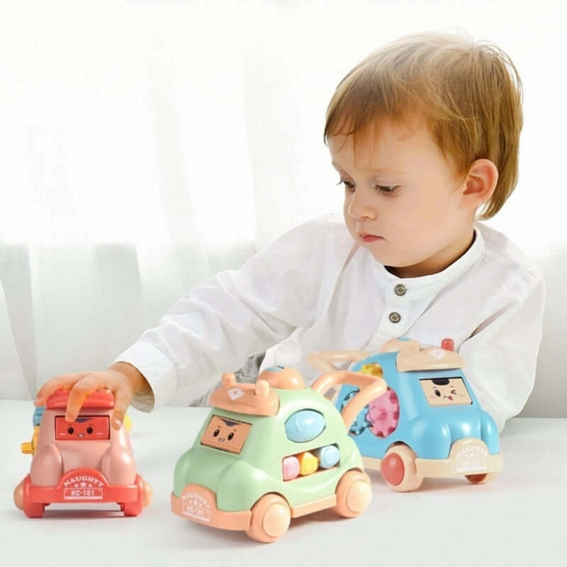 Musical Cartoon Car Toy for Baby