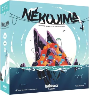 Nekojima - Build The Power Grid but Don't Knock it Down! | Family Game for Kids and Adults for Ages 8 and up | Stacking and Weaving Dexterity Game | 1 to 5  Players | 15 Minutes