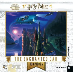 New York Puzzle Company - Harry Potter The Enchanted Car Mini - 100 Piece Jigsaw Puzzle for Adults by Mary GrandPré