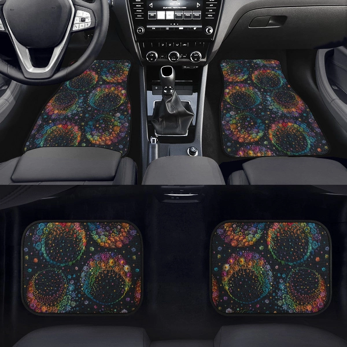 Night Moon Car Floor Mats